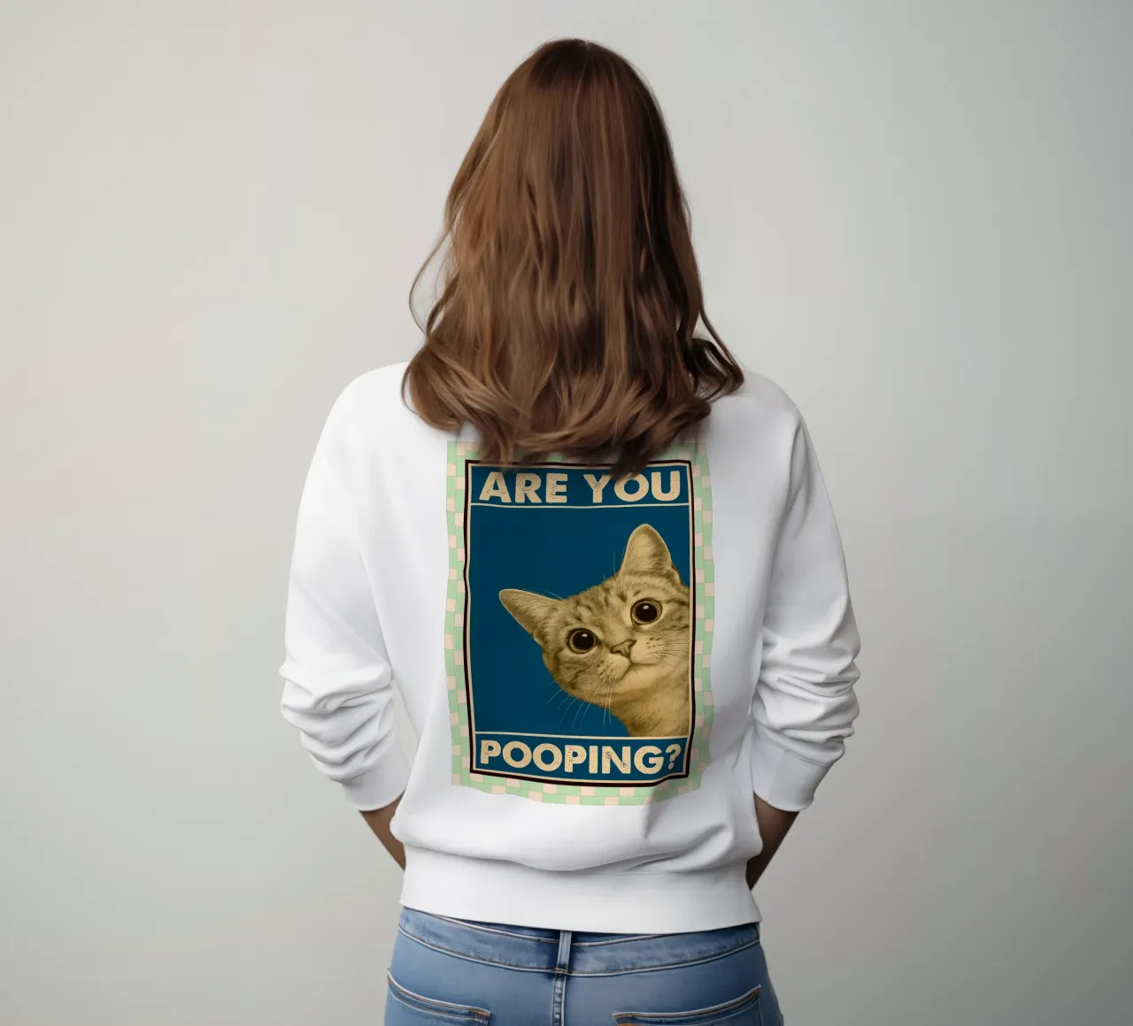 chat fais-tu caca sweat de Deetooz