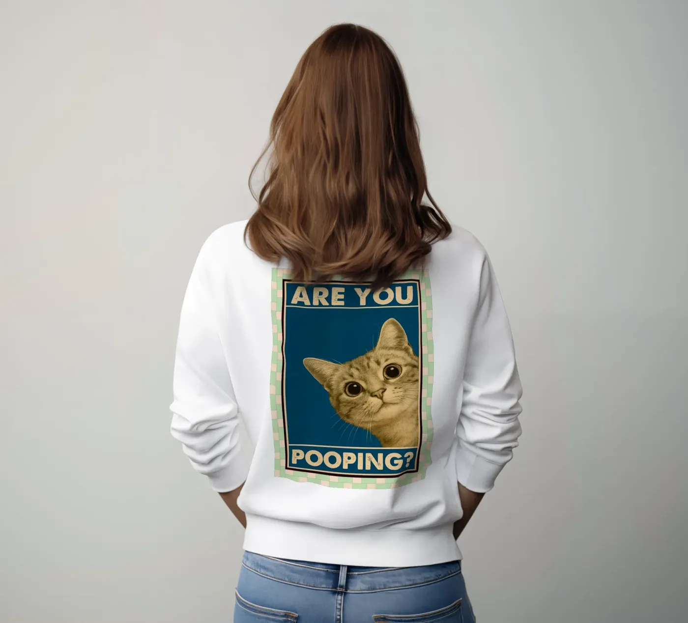 chat fais-tu caca sweat de Deetooz