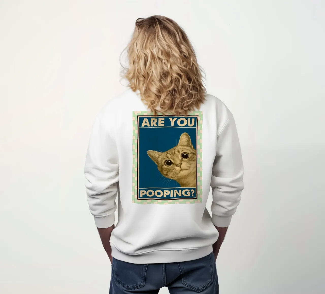 chat fais-tu caca sweat de Deetooz