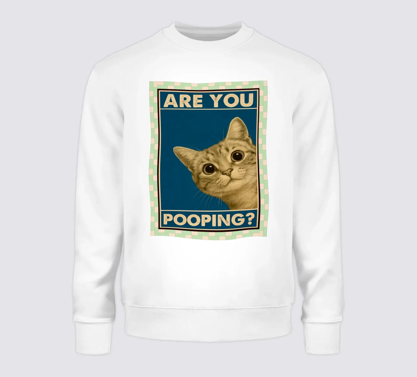 chat fais-tu caca sweat de Deetooz