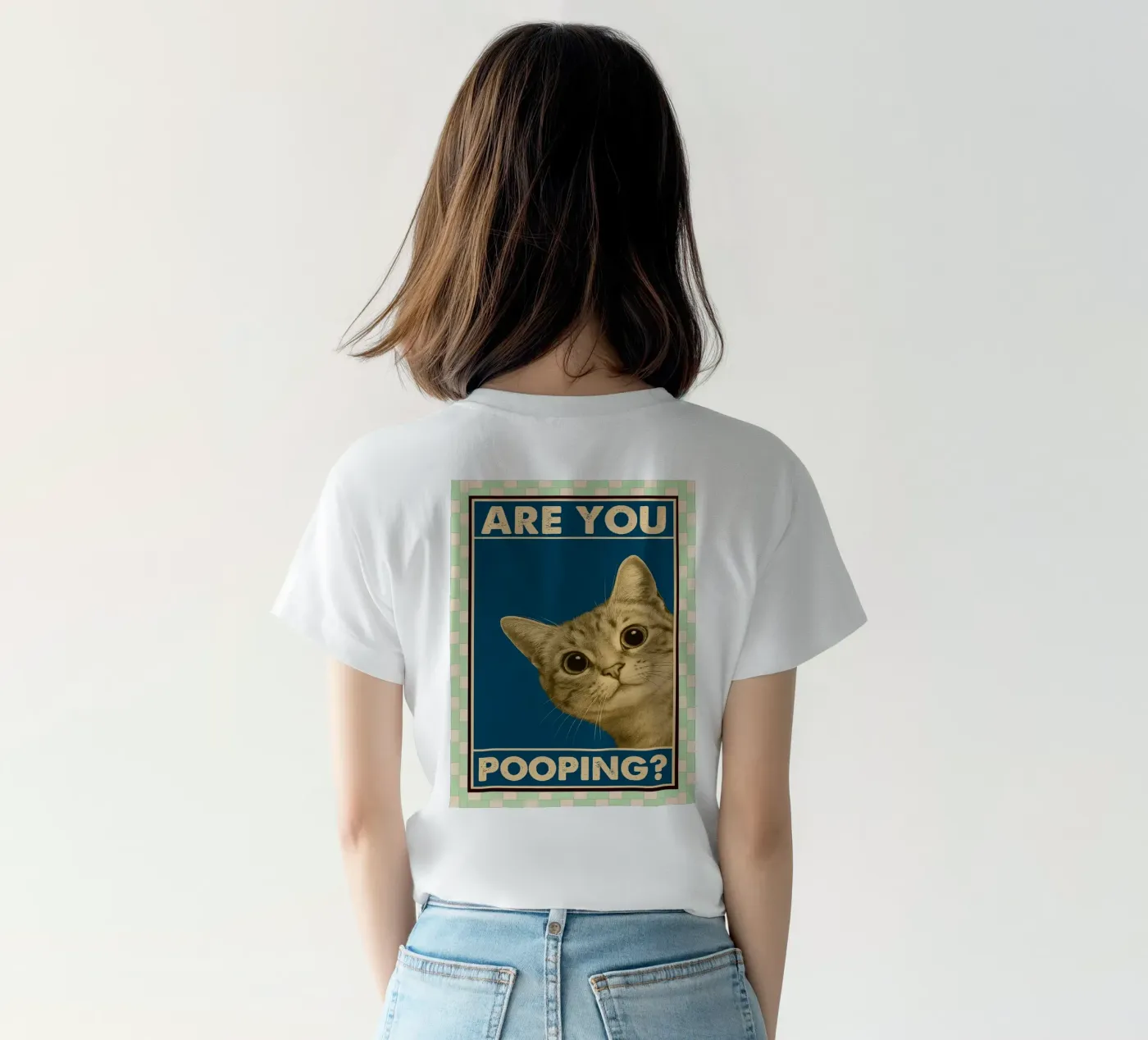 chat fais-tu caca t-shirt de Deetooz