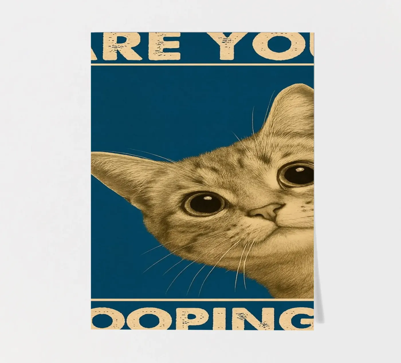 chat fais-tu caca planche autocollant de Deetooz