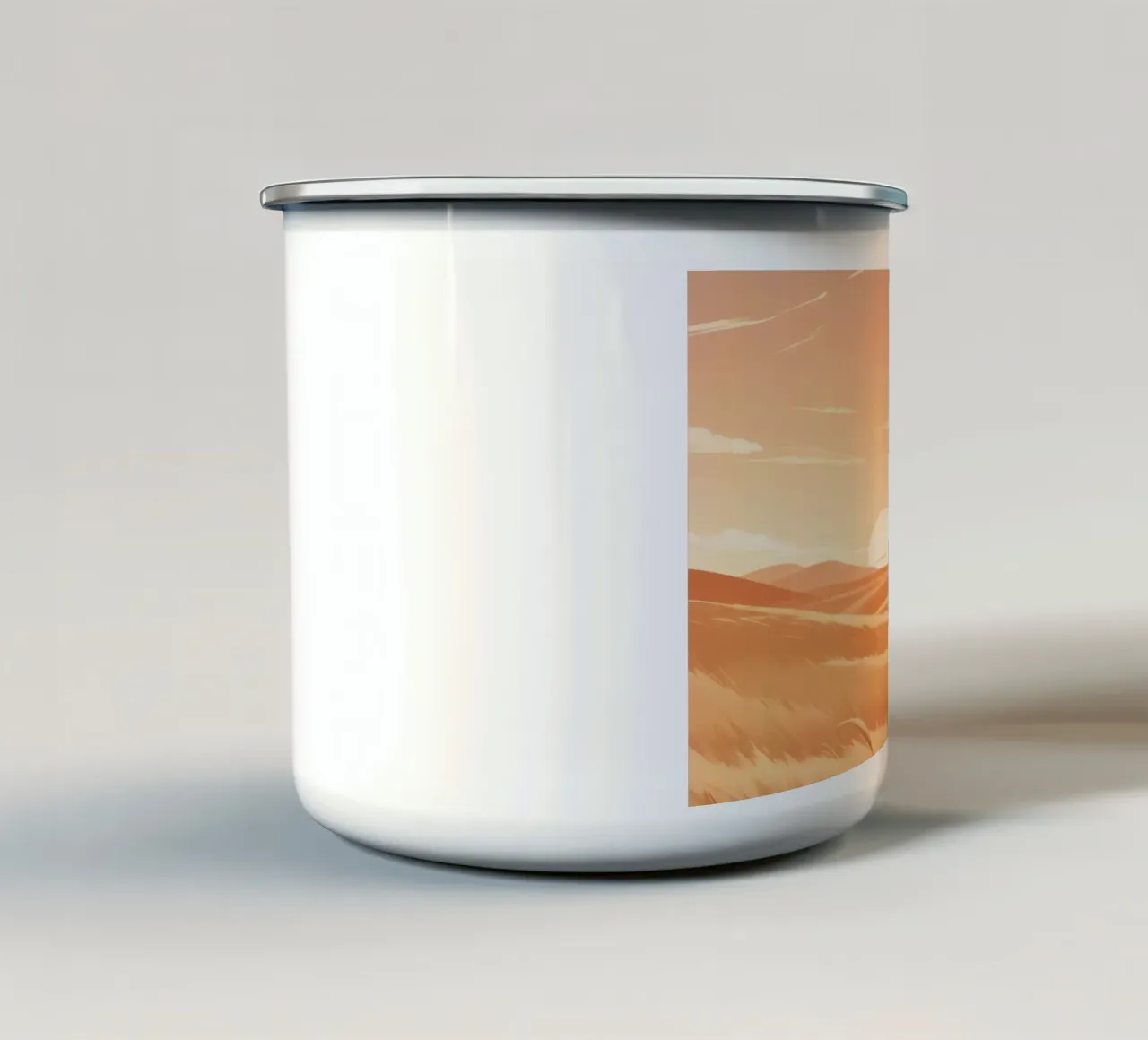 Calma dorata tazza in smalto da Maison Solis