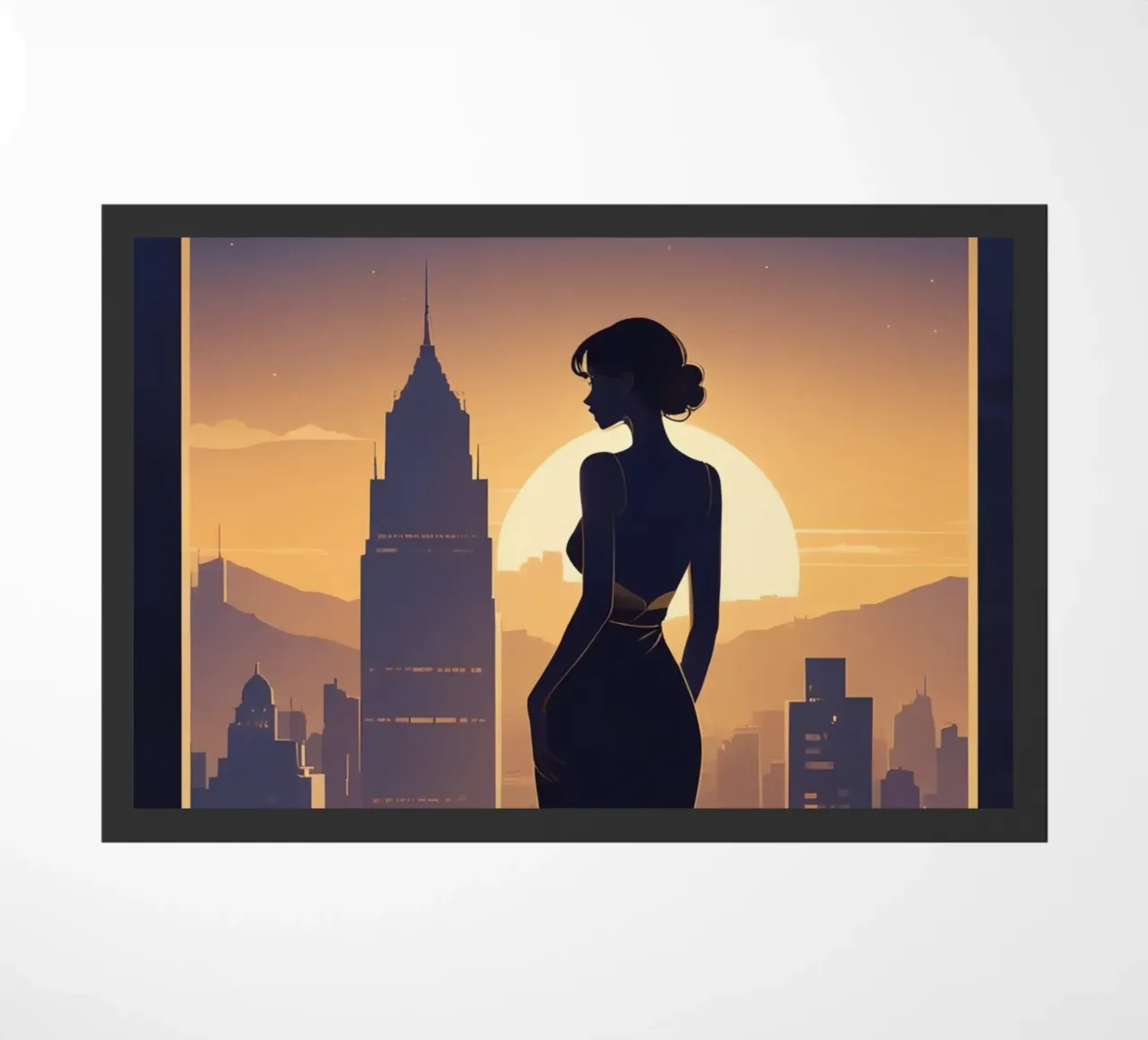 Skyline Reflections doormat by Maison Solis