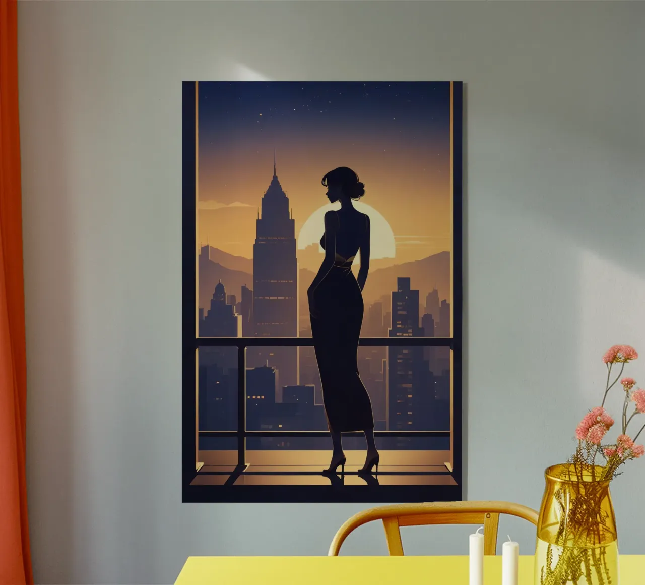 Skyline-Reflexionen Acryl-Glas von Maison Solis