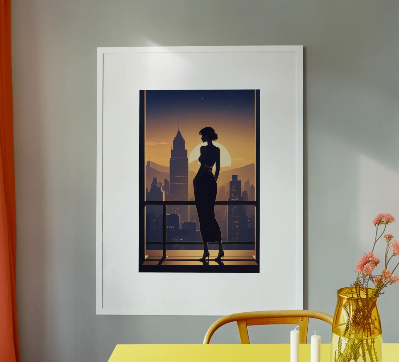 Skyline Reflections poster by Maison Solis