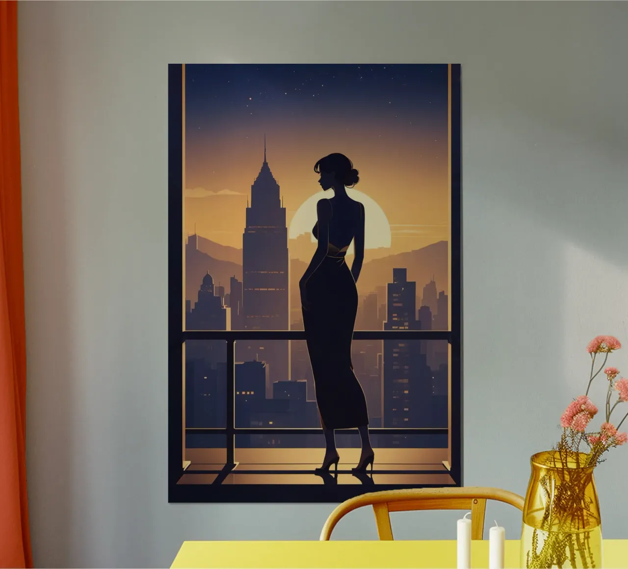 Skyline Reflections poster by Maison Solis