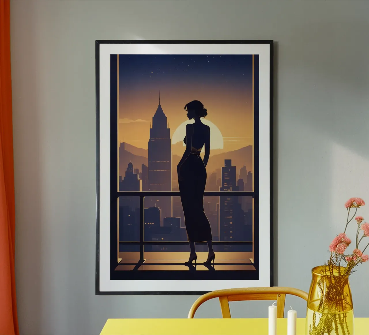 Skyline Reflections poster by Maison Solis