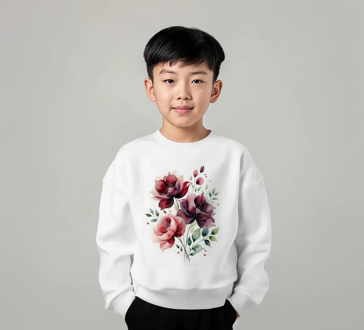 Amore botanico felpa bambino da uniqe world