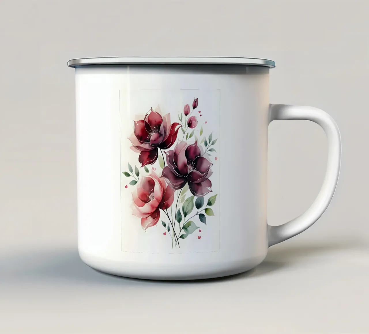 Amore botanico tazza in smalto da uniqe world
