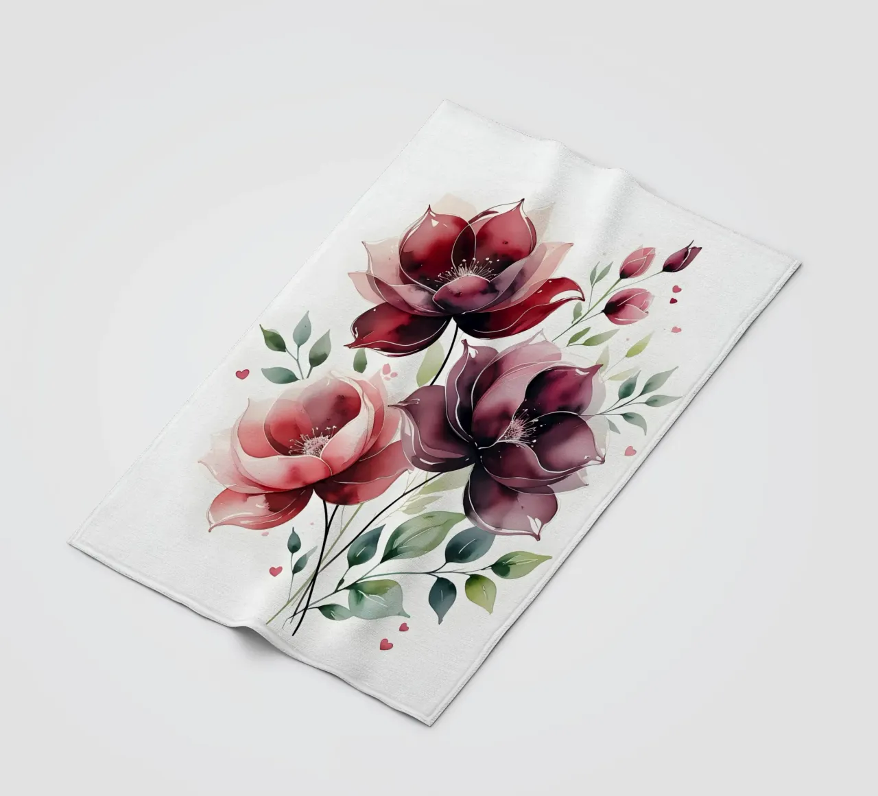 Amore botanico coperta in pile da uniqe world