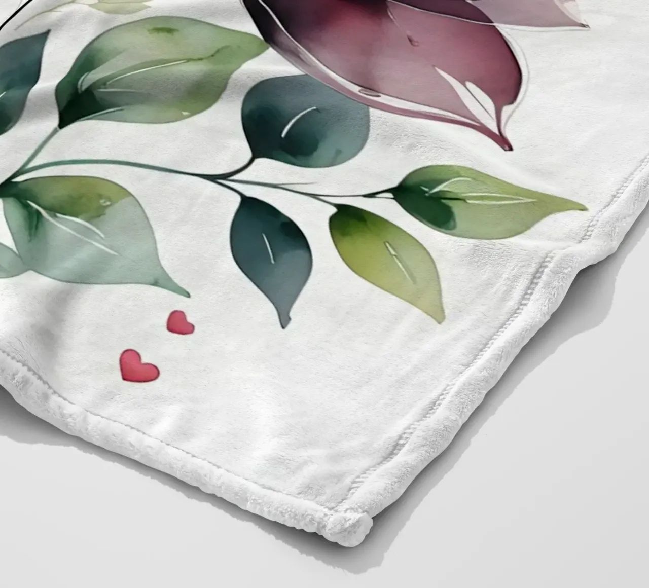 Amore botanico coperta in pile da uniqe world