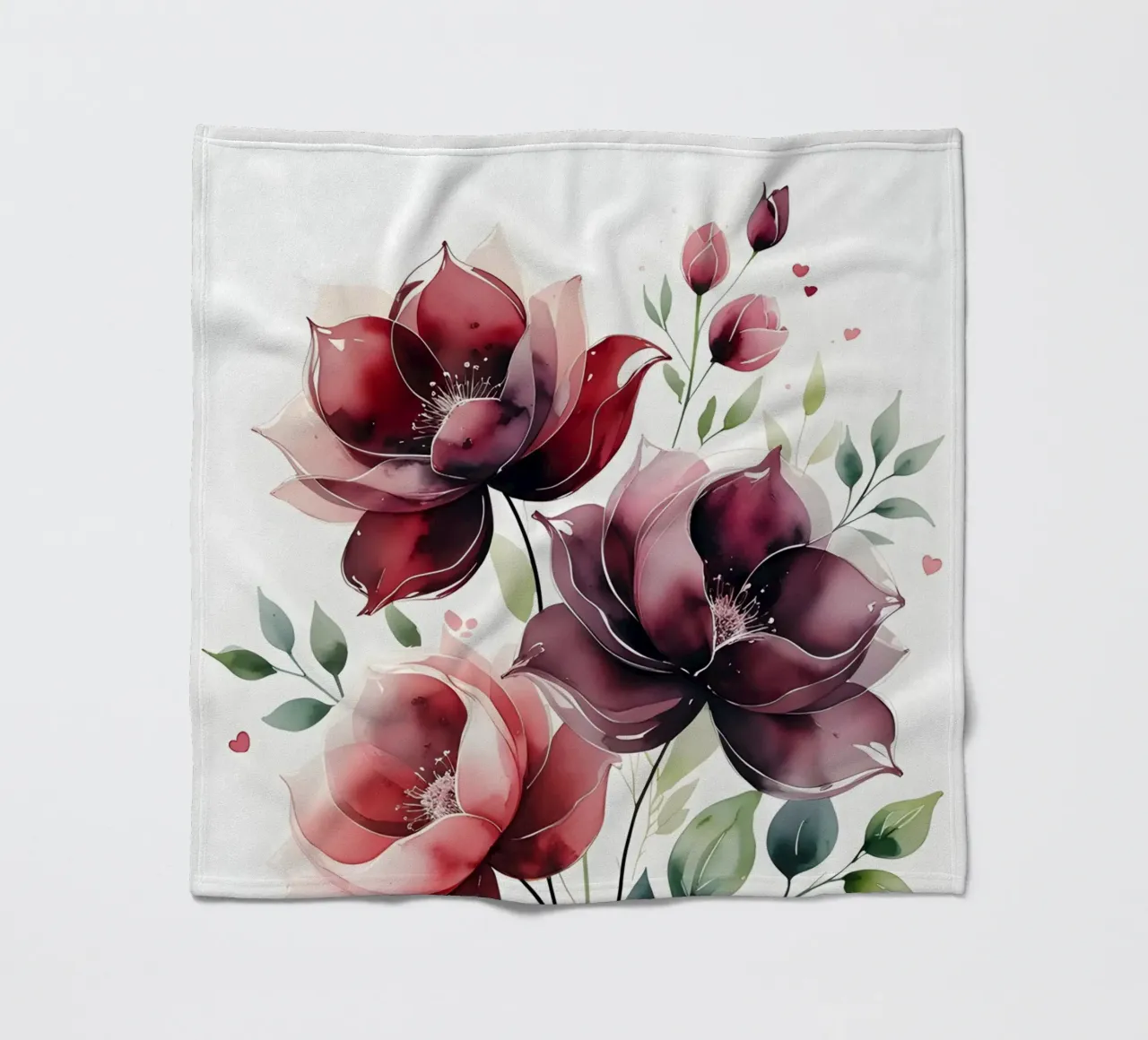 Amore botanico coperta in pile da uniqe world