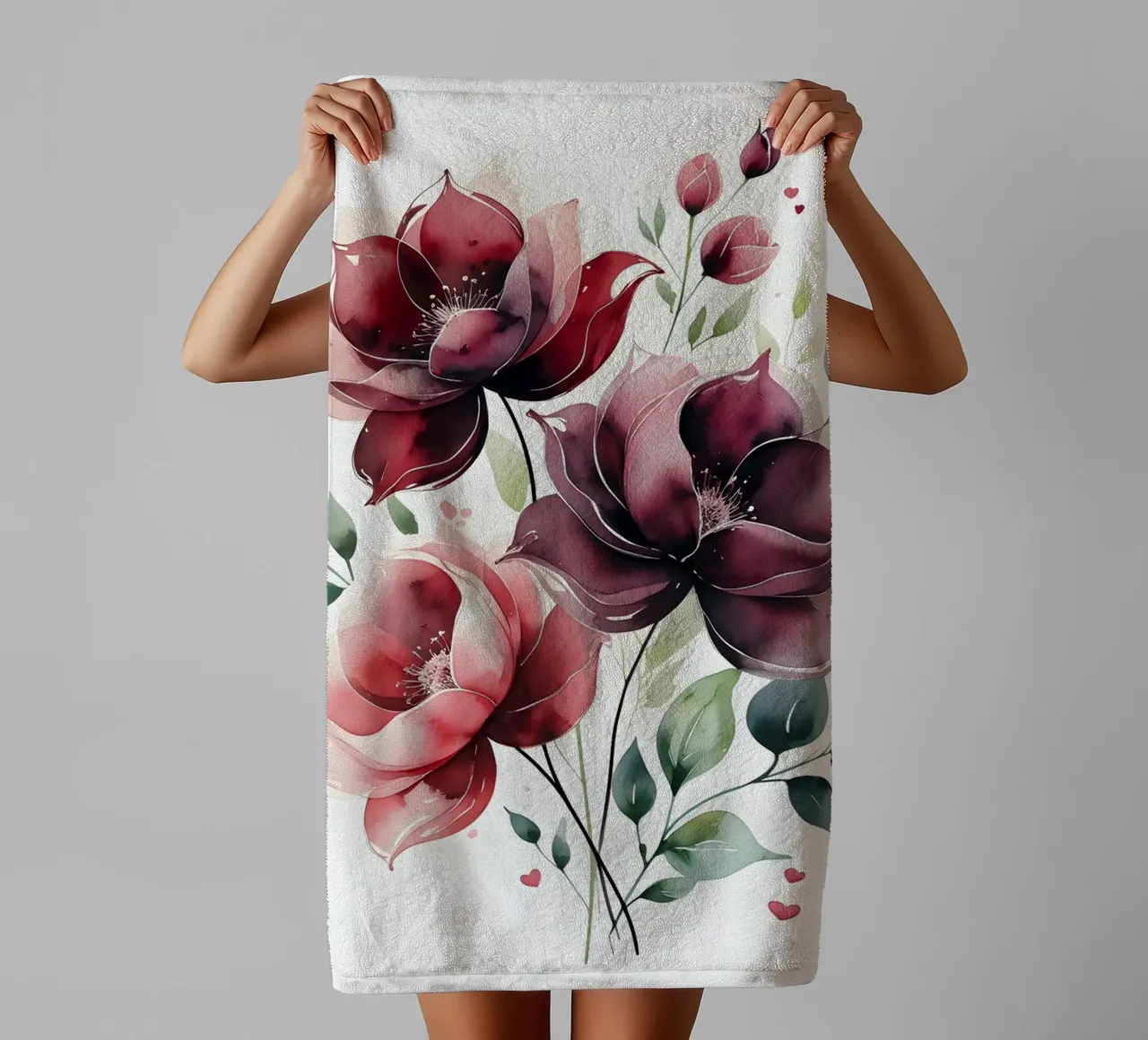 Amore botanico asciugamano da bagno da uniqe world