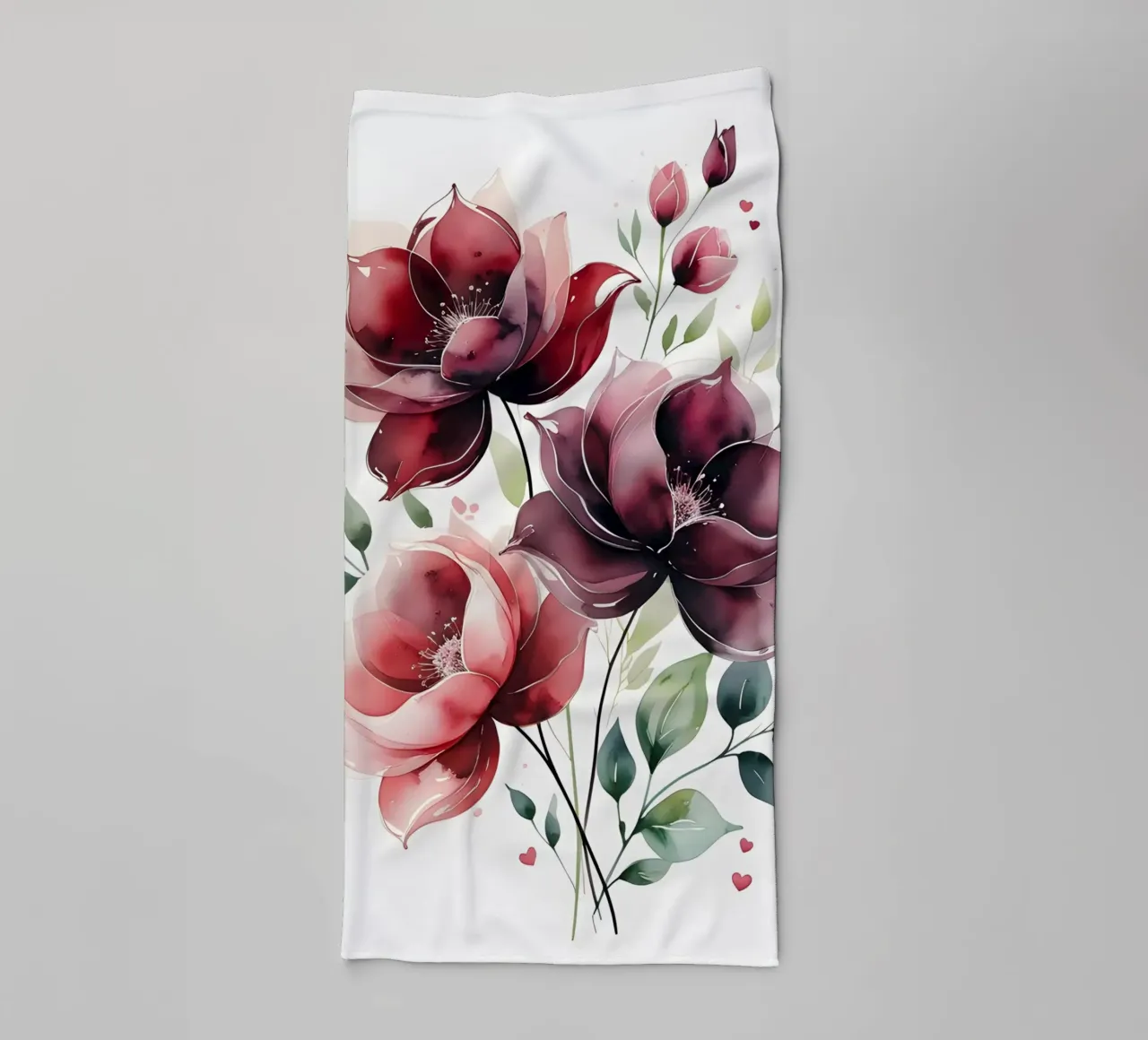 Amore botanico asciugamano da bagno da uniqe world