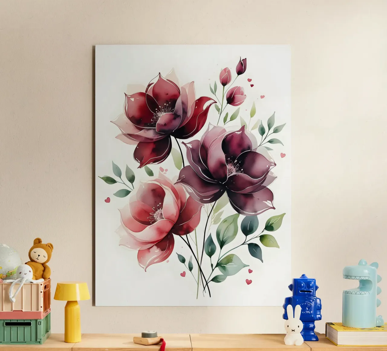 Amore botanico alluminio dibond da uniqe world