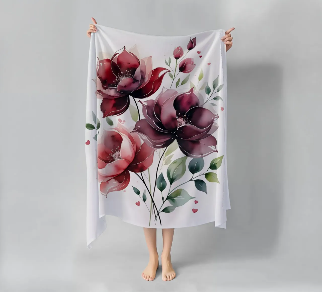 Amore botanico telo mare da uniqe world