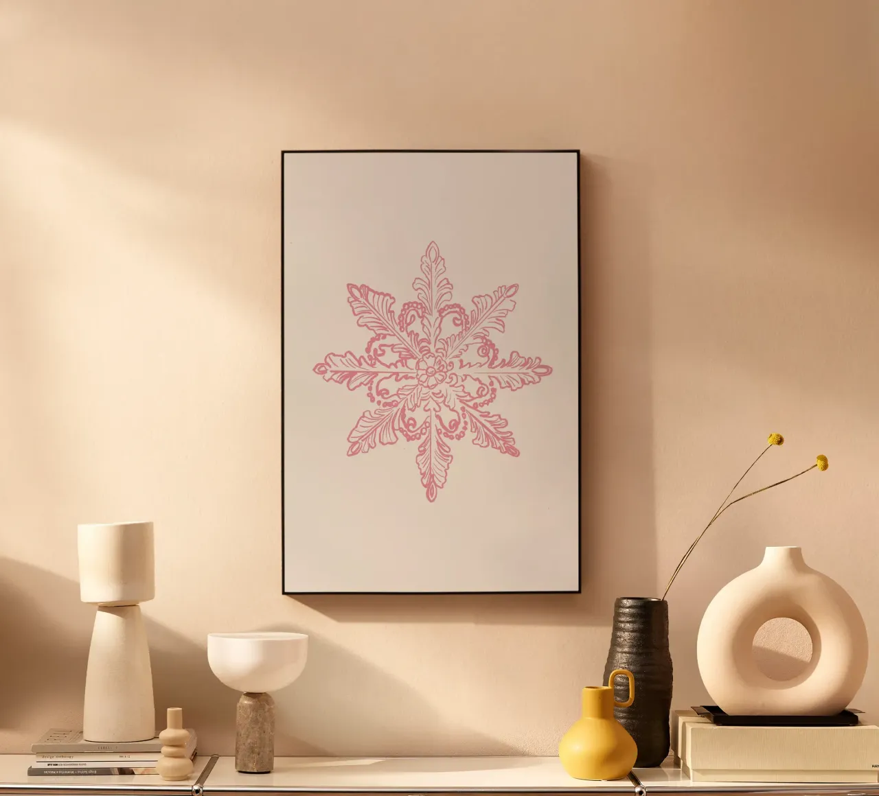 Pink Snowflake plexiglass da treechild