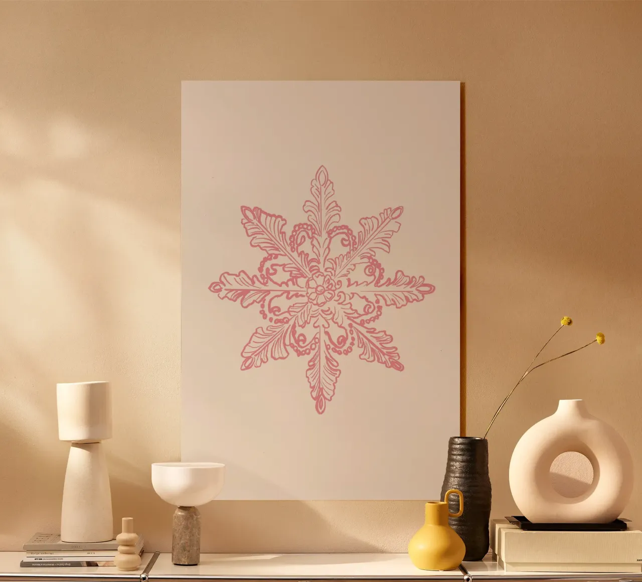 Pink Snowflake plexiglass da treechild
