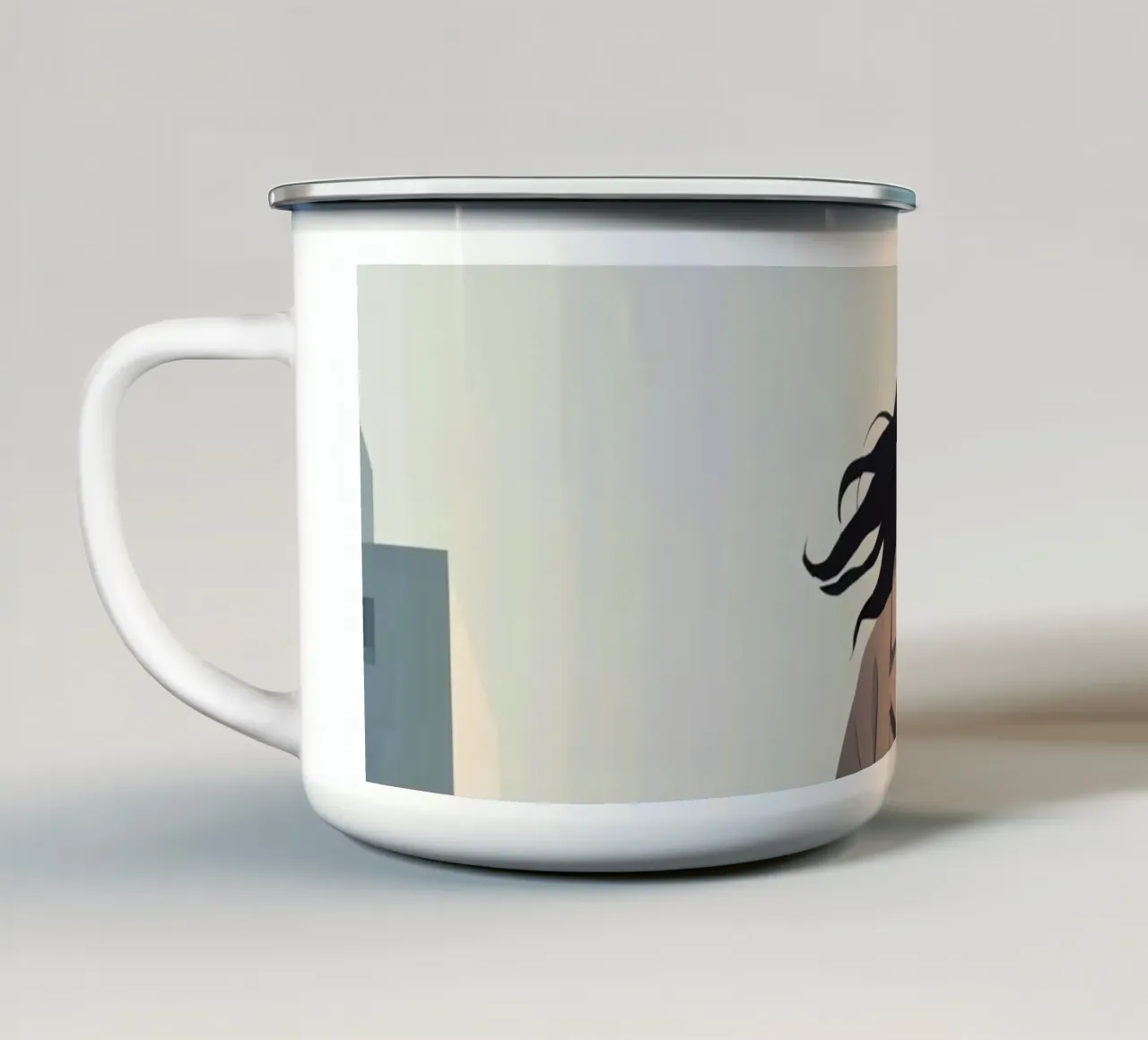 Fiducia tranquilla tazza in smalto da Maison Solis