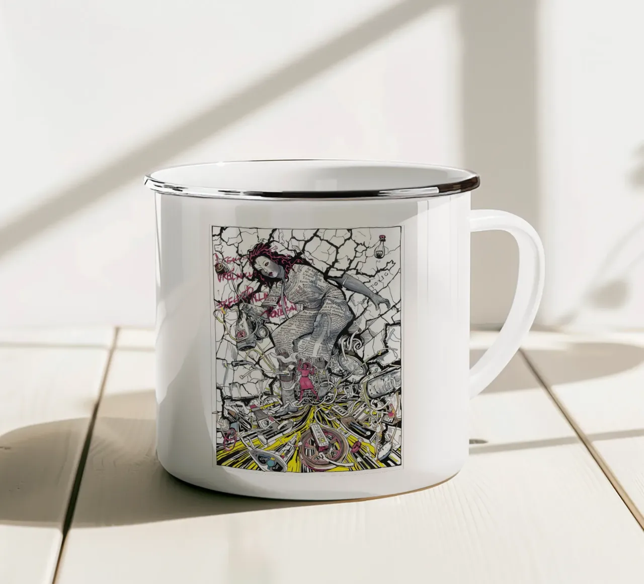 Bugie di chiarezza tazza in smalto da uniqe world