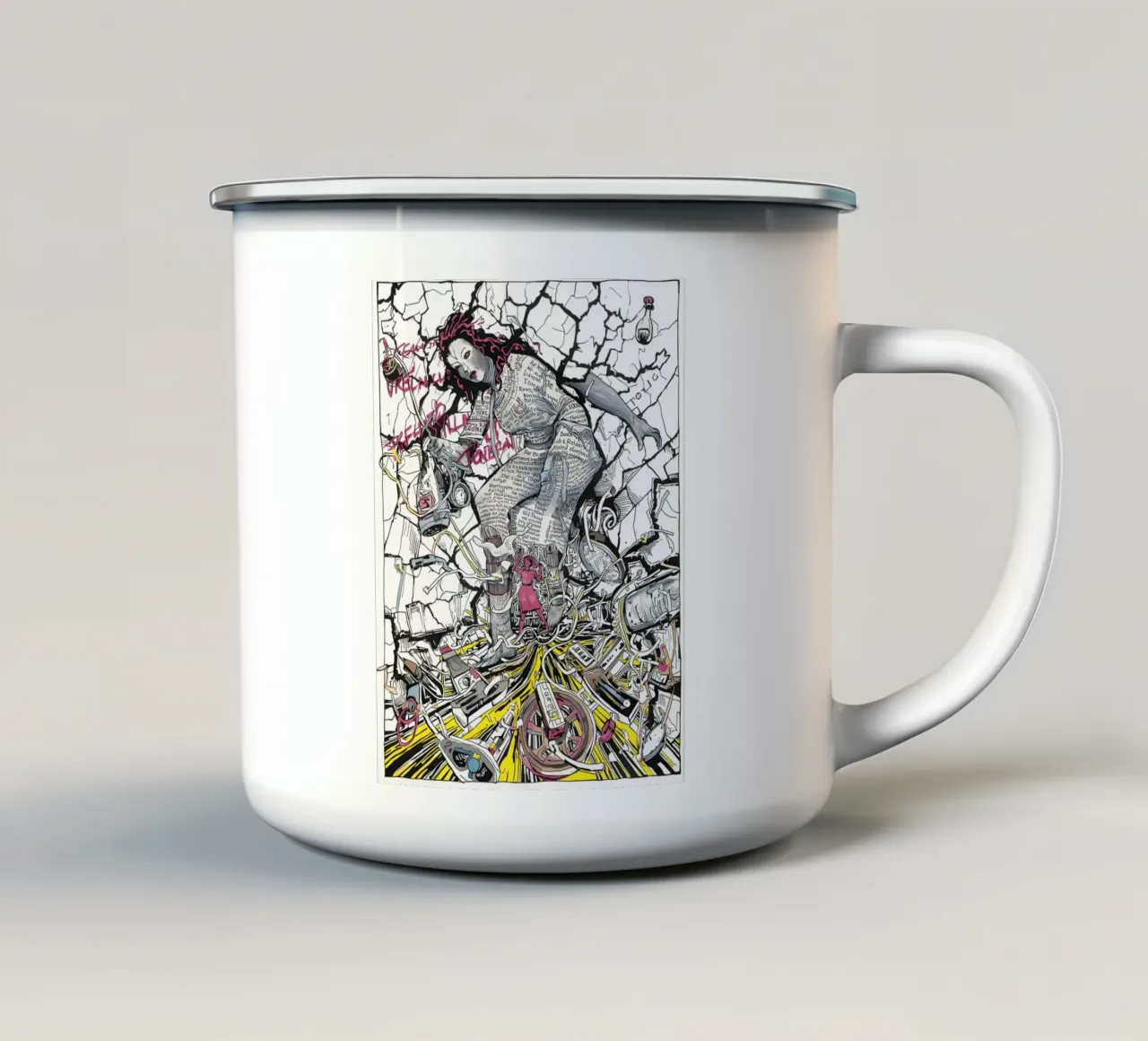 Bugie di chiarezza tazza in smalto da uniqe world