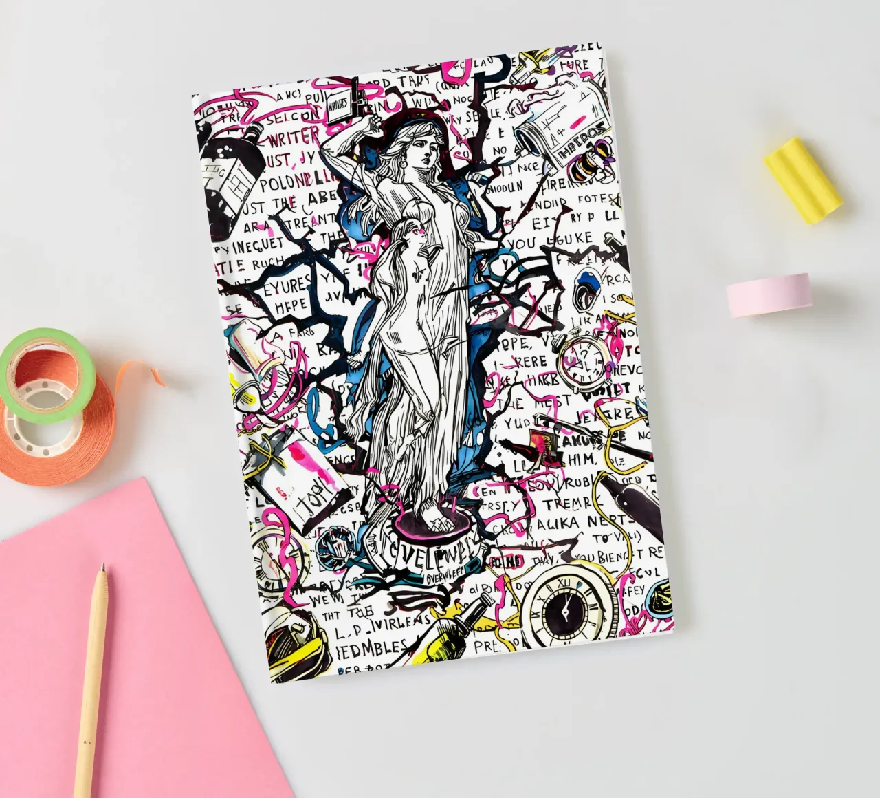 Drowning in Bottles notebook by uniqe world
