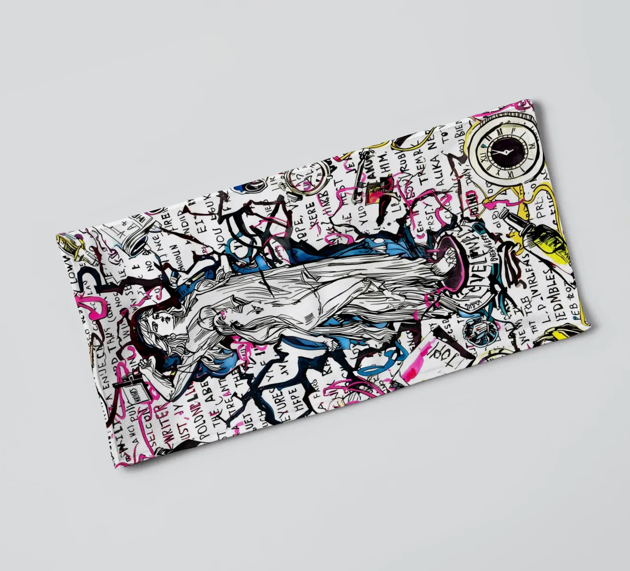 Drowning in Bottles towel by uniqe world