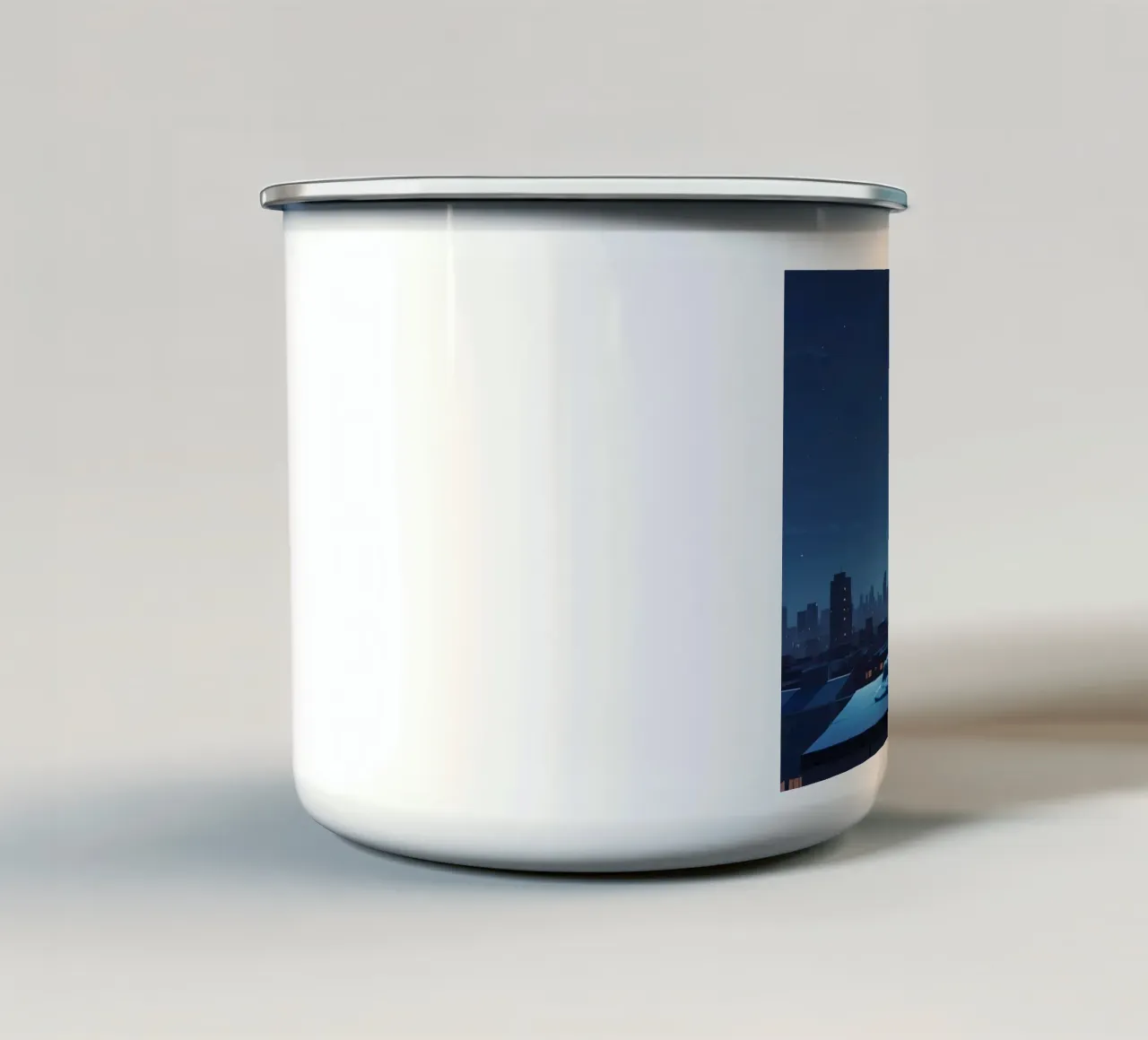 Sotto l'infinito tazza in smalto da Maison Solis