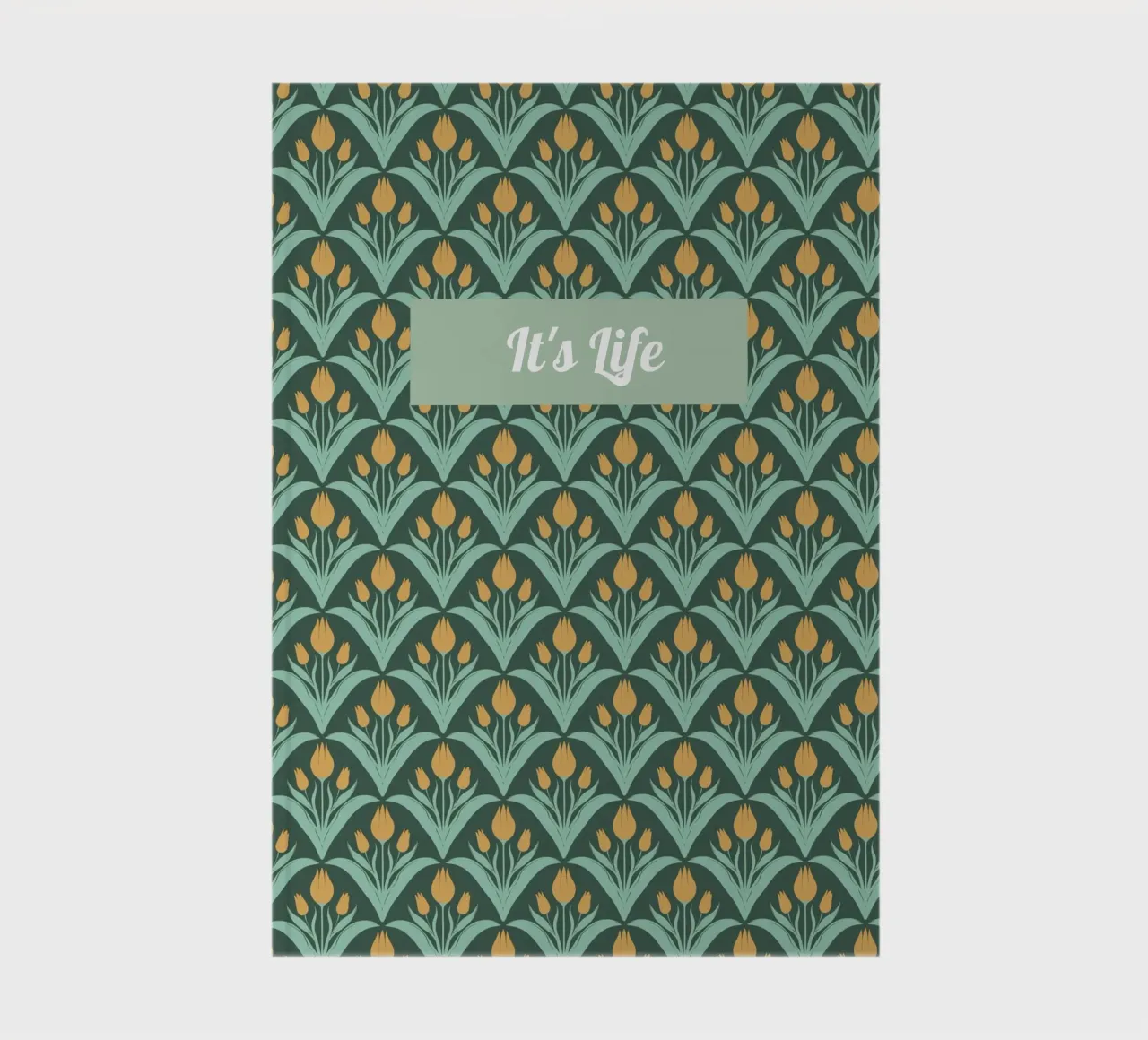 Notebook Colorful tulips inspired by art nouveau notebook by Studio Fuchsia