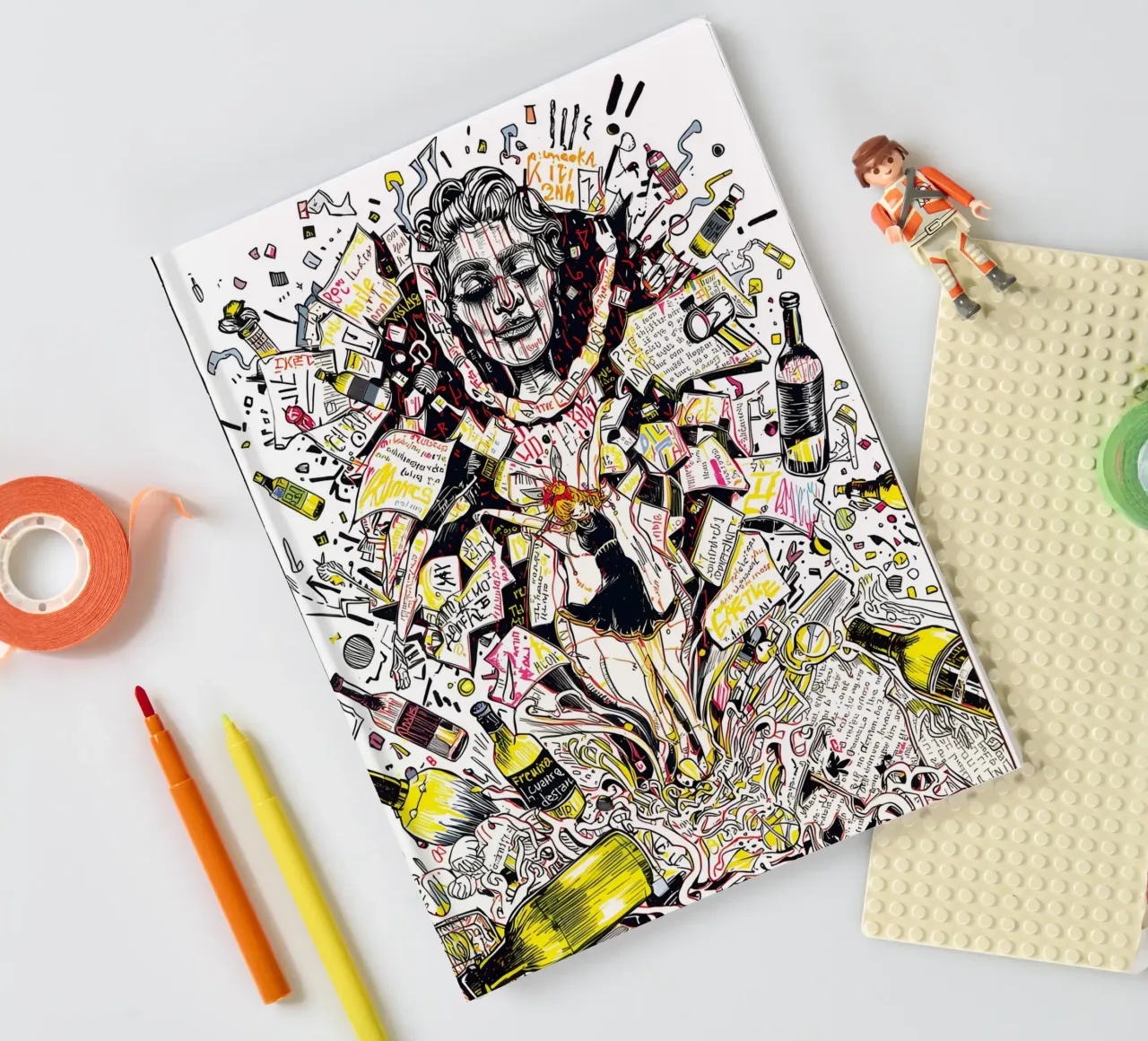 Drowning in Noise notebook by uniqe world