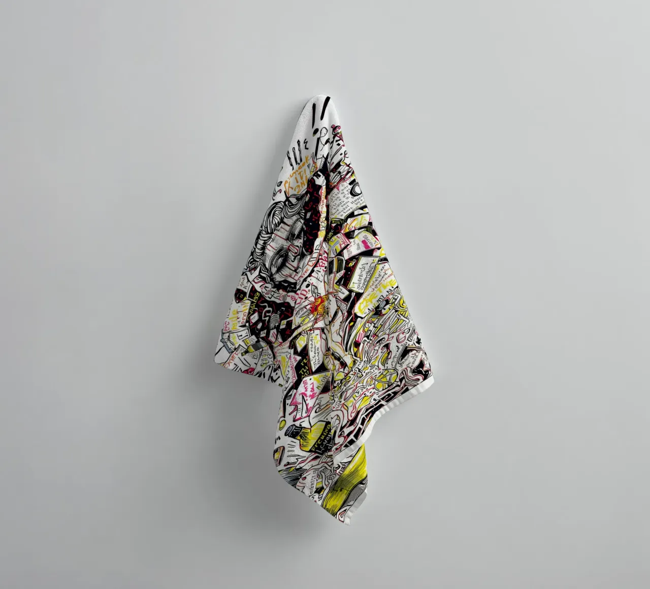 Drowning in Noise towel by uniqe world