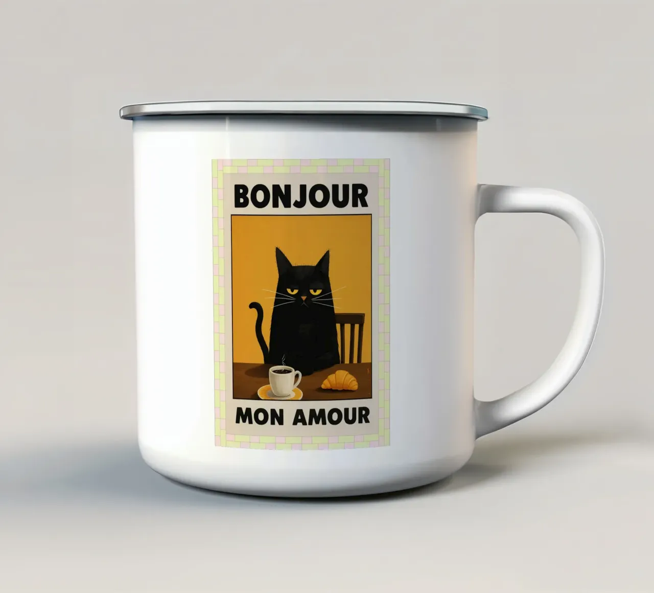 Ciao amore mio tazza in smalto da Deetooz