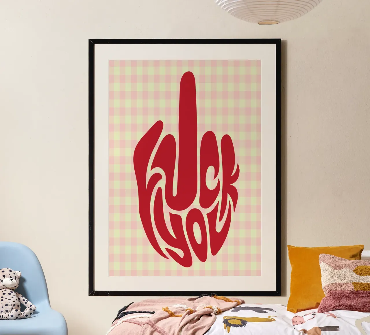 fck you poster van Deetooz