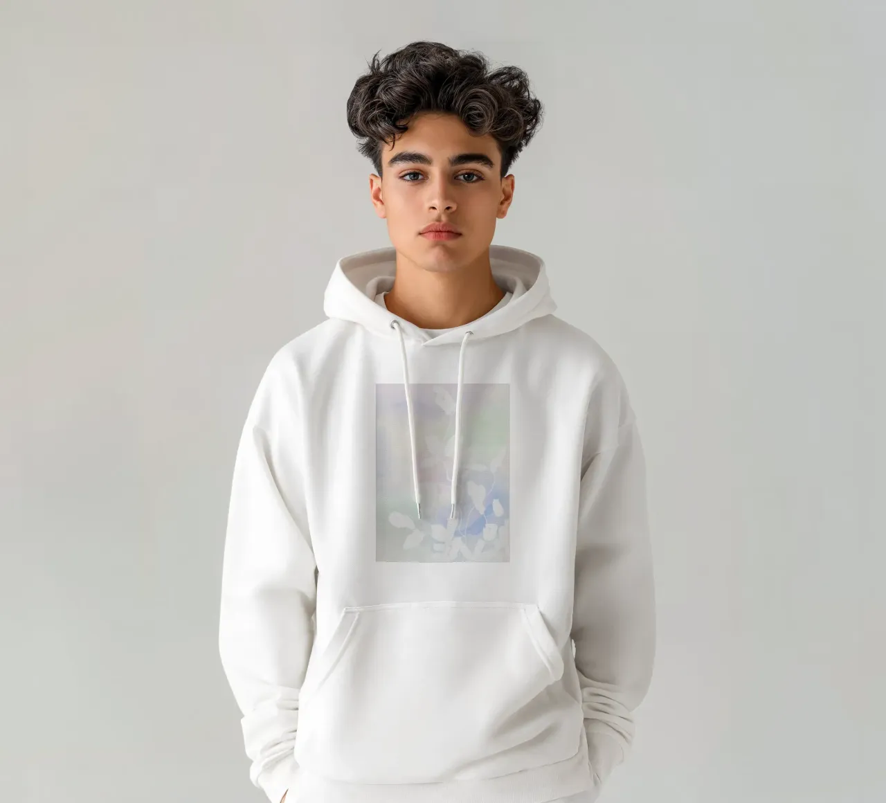 Acquerello botanico minimalista felpa con cappuccio da Art in Bloom