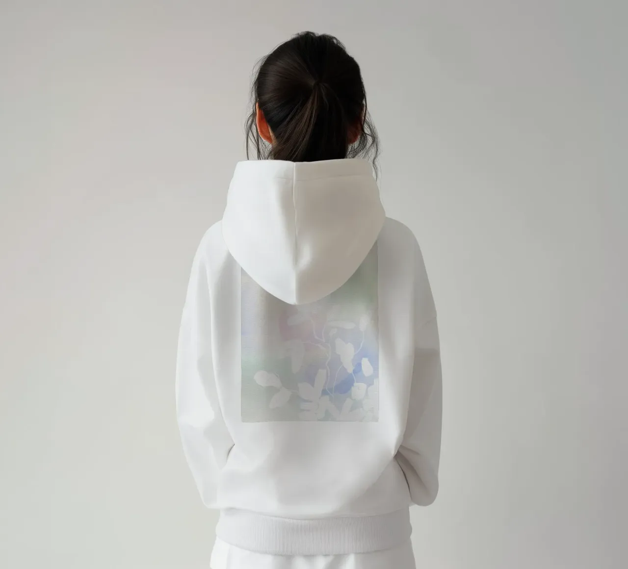 Acquerello botanico minimalista felpa con cappuccio da Art in Bloom