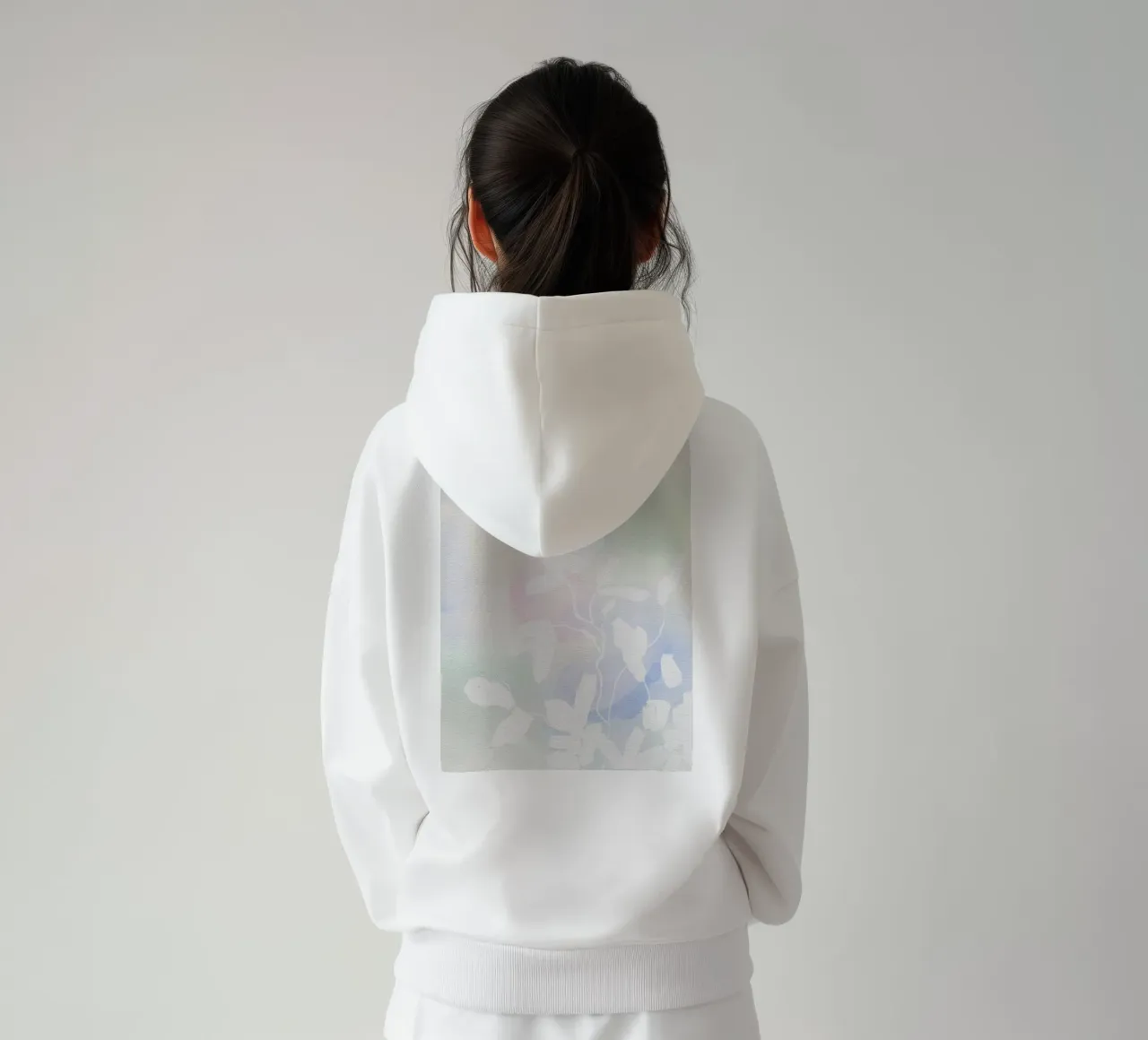 Acquerello botanico minimalista felpa con cappuccio da Art in Bloom