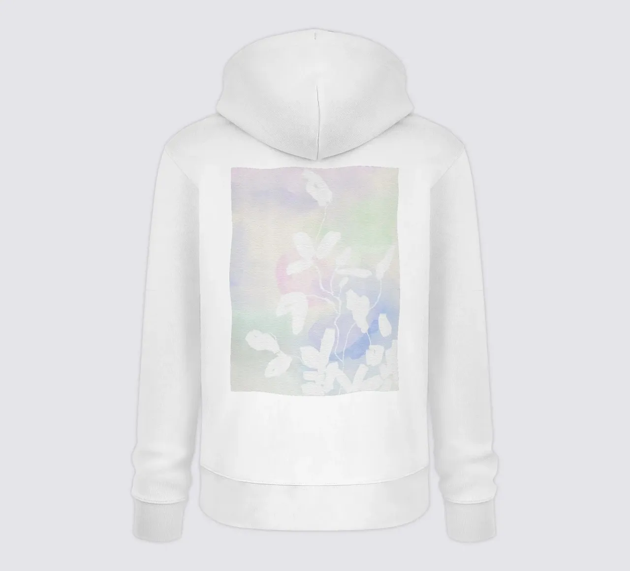 Acquerello botanico minimalista felpa con cappuccio da Art in Bloom