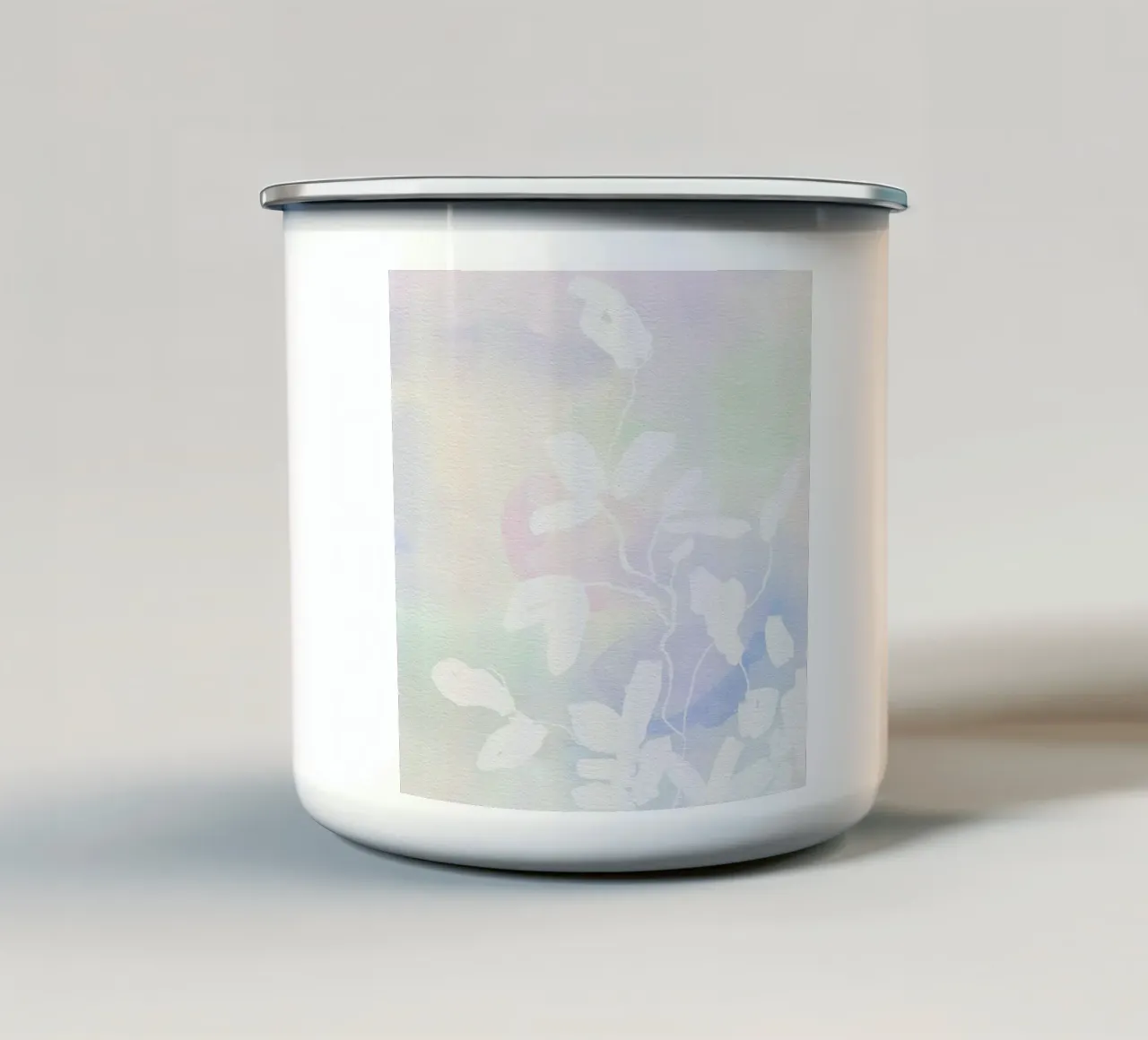 Acquerello botanico minimalista tazza in smalto da Art in Bloom
