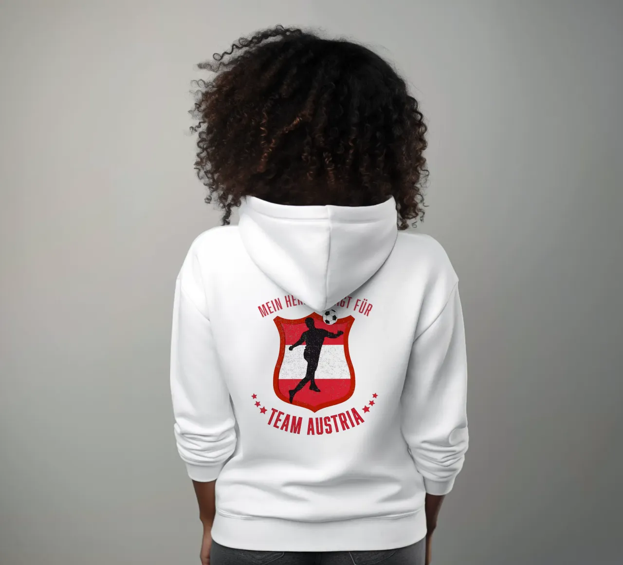 Calcio: Squadra Austria felpa con cappuccio da CalliLetters
