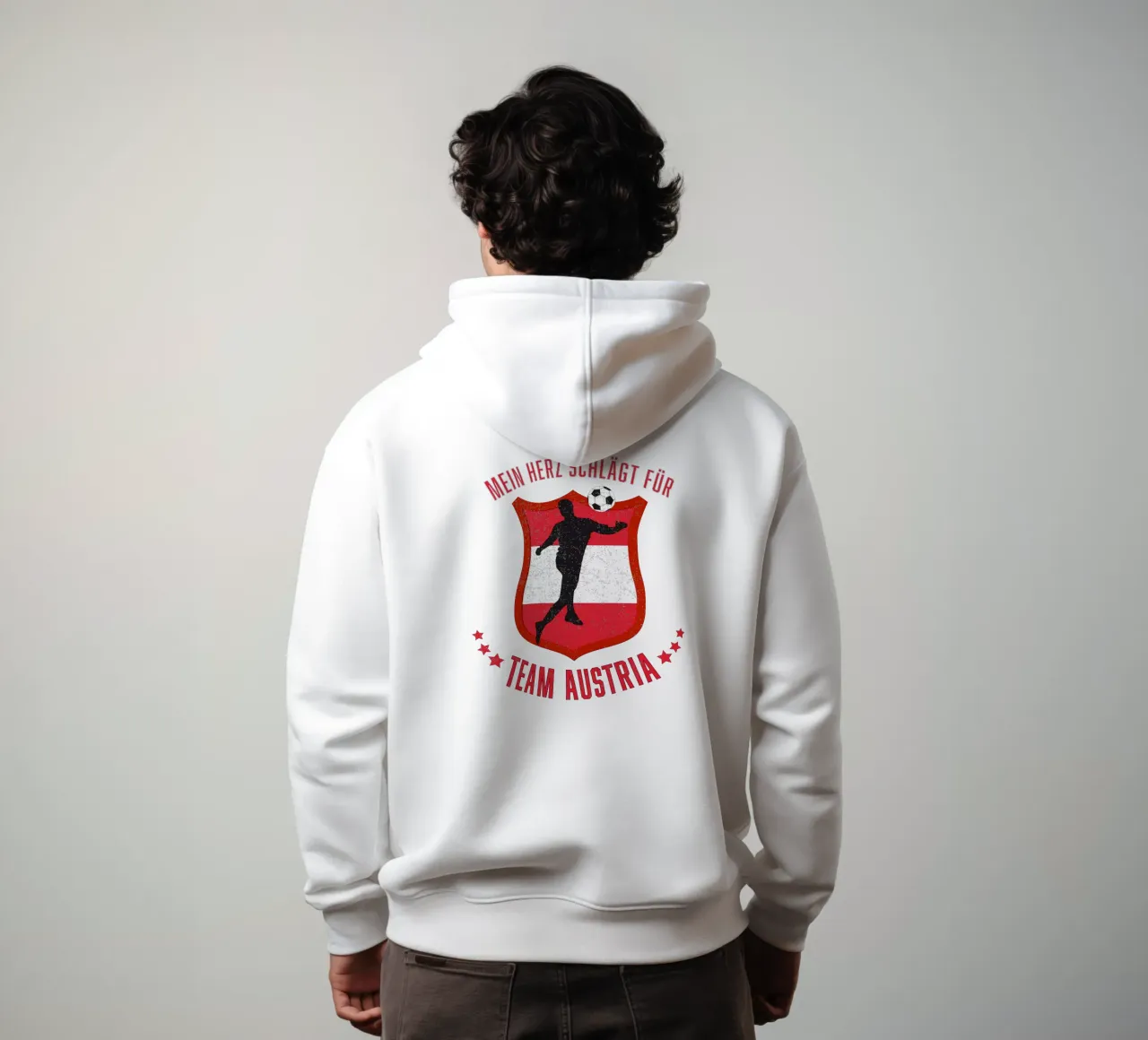 Calcio: Squadra Austria felpa con cappuccio da CalliLetters