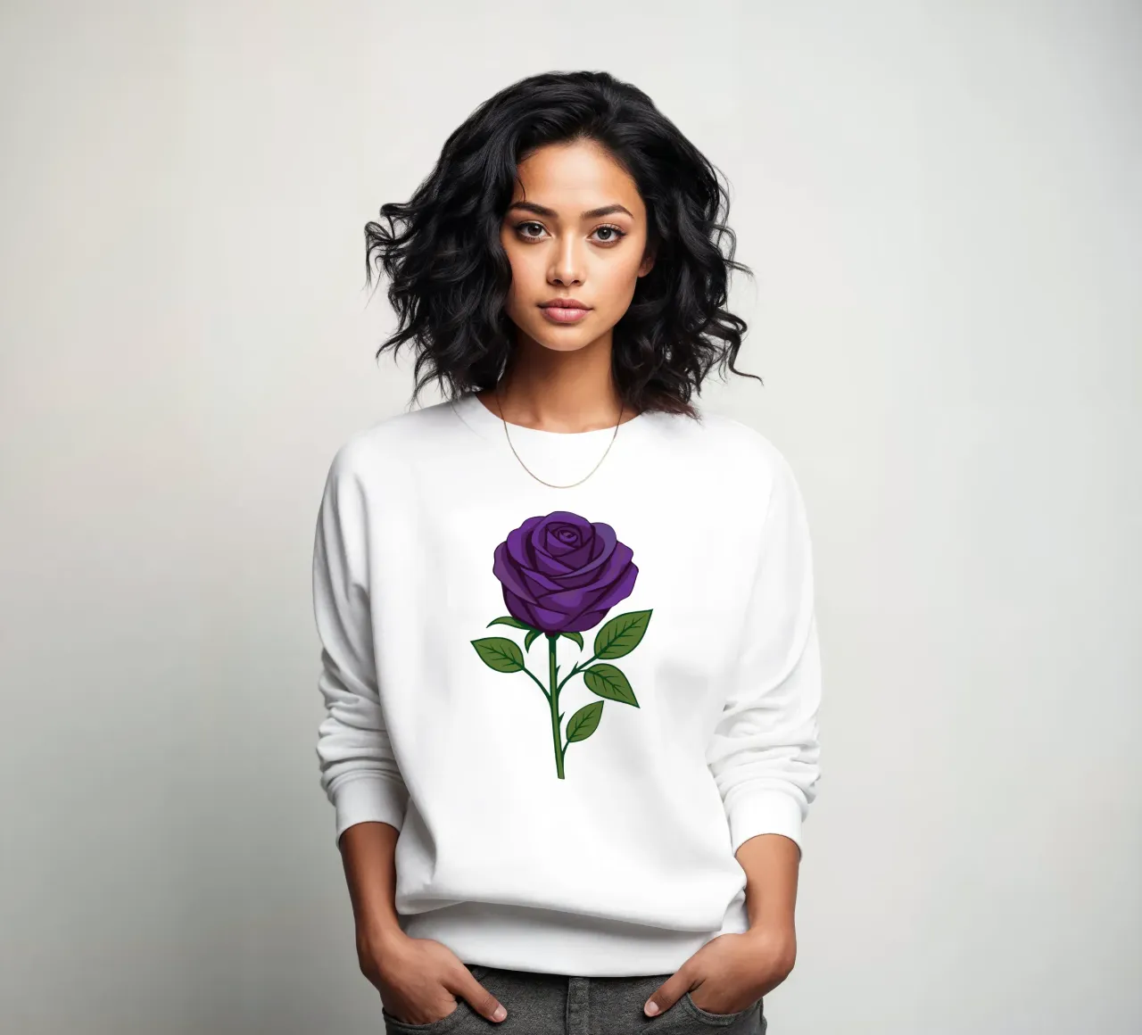 Rosa viola felpa da Bwiser