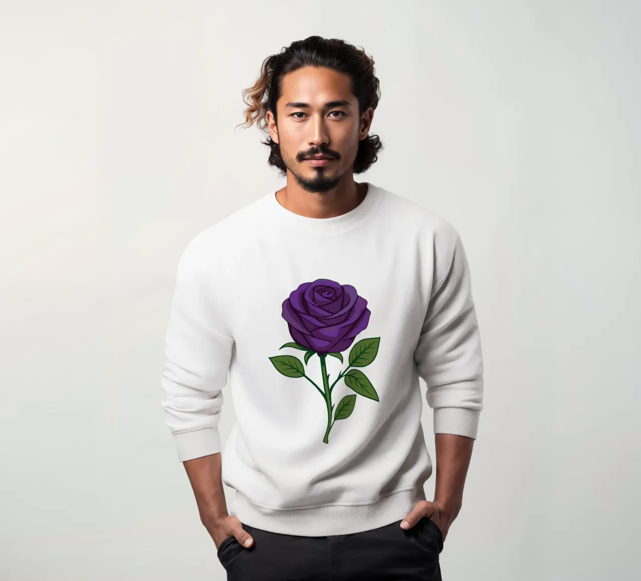 Rosa viola felpa da Bwiser