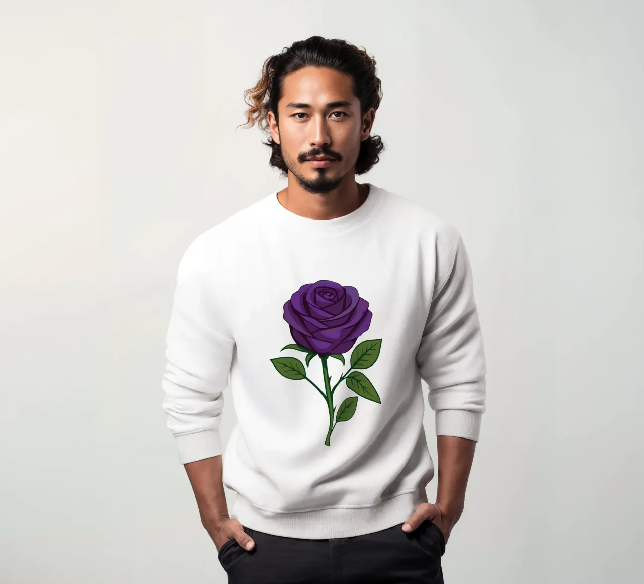 Rosa viola felpa da Bwiser