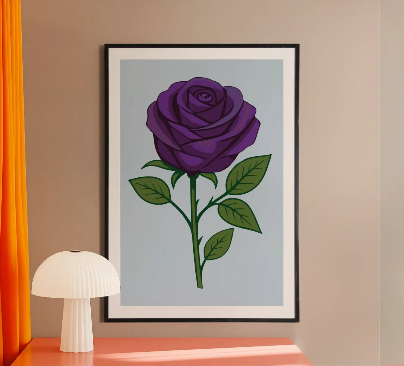 Rosa viola poster da Bwiser