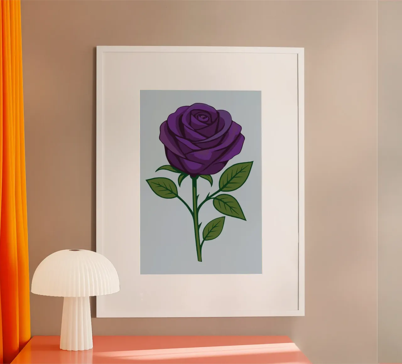 Rosa viola poster da Bwiser