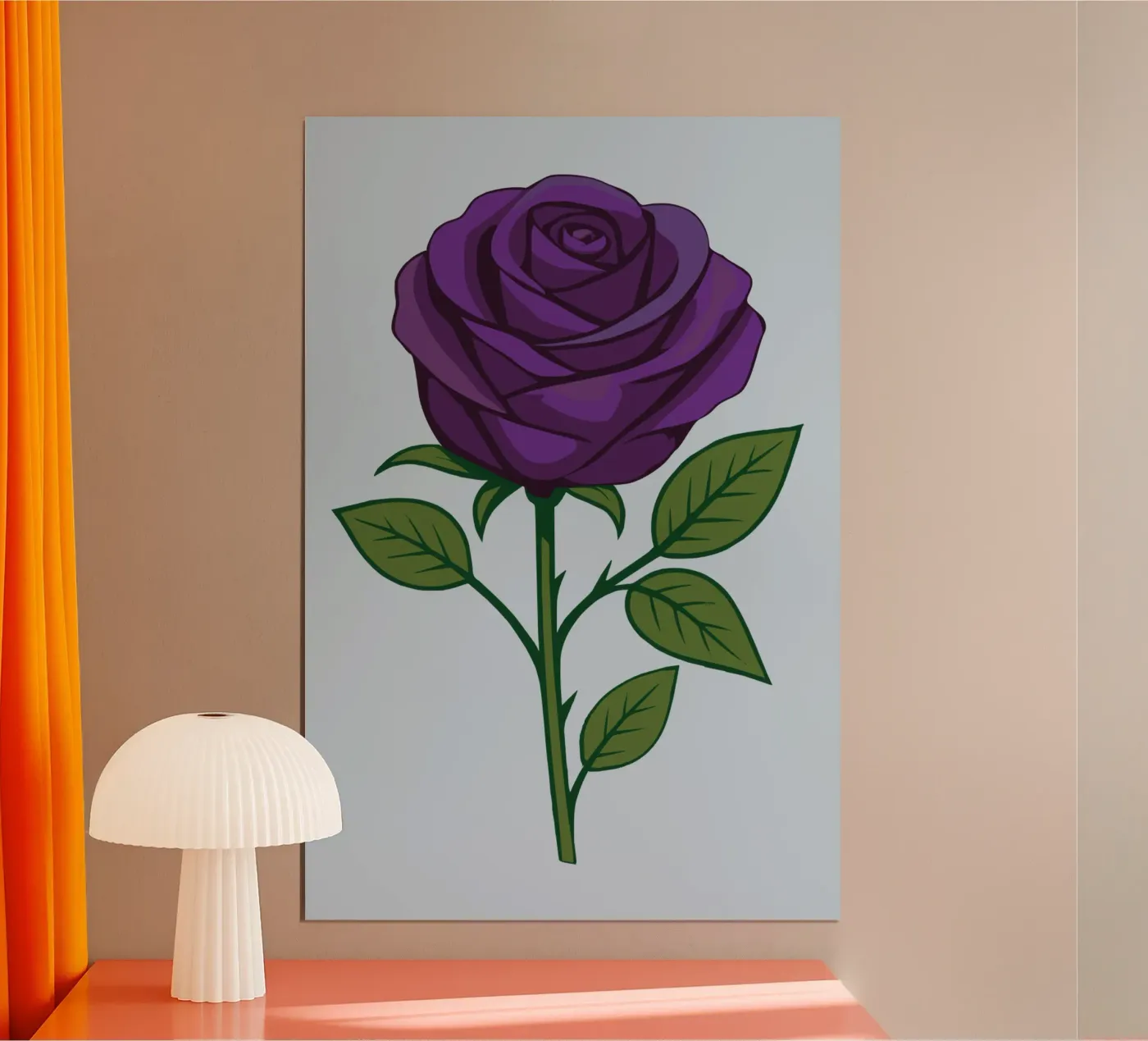 Rosa viola poster da Bwiser