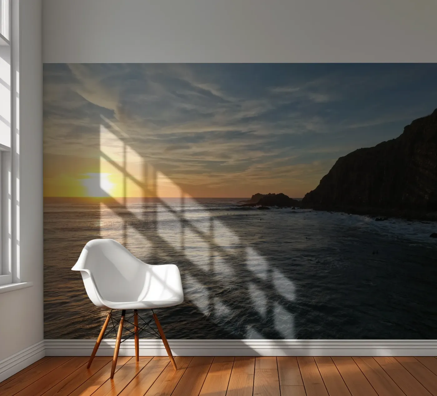 Sunset fotobehang van Moias Design