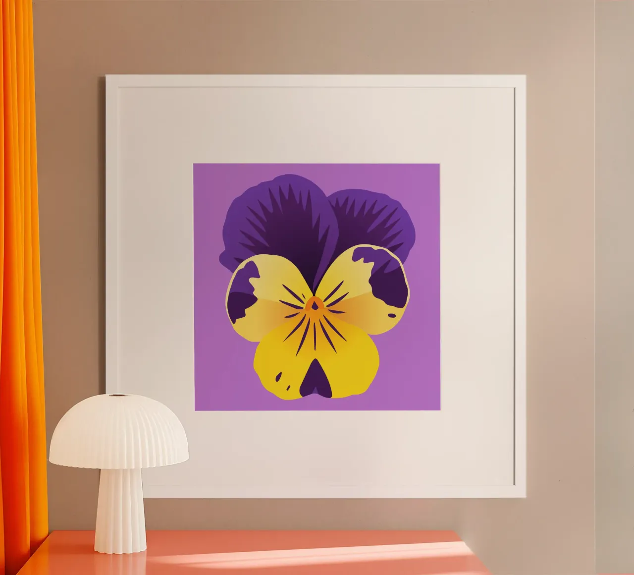 Pensée jaune et violette hahnemühle de Bwiser