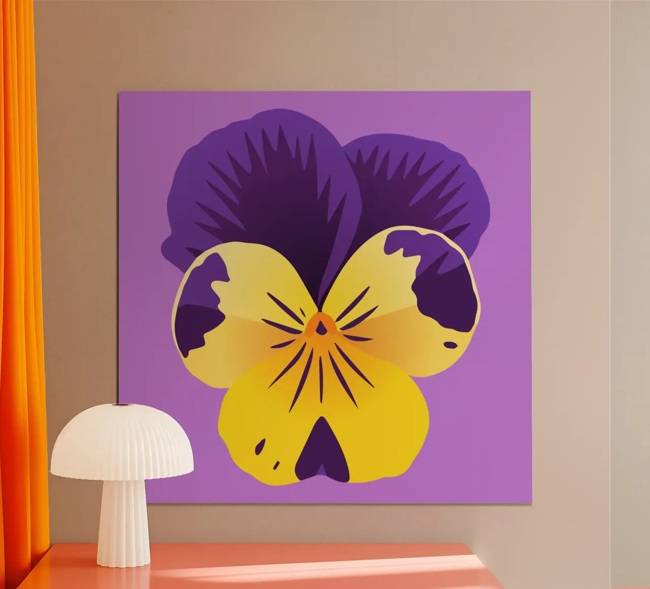 Pensée jaune et violette hahnemühle de Bwiser